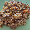 El cooksnap de astrid badia cuando hizo Arroz meloso con carne picada y pimiento.