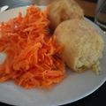 El cooksnap de Monica Abalo cuando hizo Bombas de papas con queso azul.