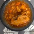 El cooksnap de Andrea Baena cuando hizo Muslo de pollo a la cacerola con papas.