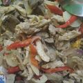 Cooksnap dari Mama Khan&Kay untuk resep Tumis hati ampela ayam suwir pedas #BikinRamadanBerkesan