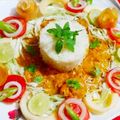 Neelam Chopra's cooksnap of when they made Chicken curry with kichri.