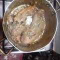 El cooksnap de Rita Figueroa cuando hizo Pollo al verdeo con arroz al curry.