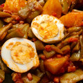 El cooksnap de Paloma Díaz cuando hizo Fréjoles salteados con jamón (judías verdes).