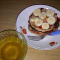 El cooksnap de Sol Lescano cuando hizo Pancakes de banana light, integrales y saludables.