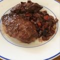 El cooksnap de Aurora i Biel cuando hizo Solomillo de cerdo ibérico con verduras.