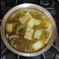 El cooksnap de SDanilo cuando hizo Guandules guisado.