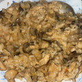El cooksnap de Sabina Cifuentes Serra cuando hizo Risotto de pollo con champiñones.