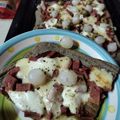 El cooksnap de Lourdes Nathalia Rios Delvalle cuando hizo Pizza sin gluten, integral, vegana, sin levadura, de sarraceno y cebolla 🌱.