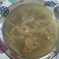 El cooksnap de Silvia cuando hizo Sopa de cebolla light.