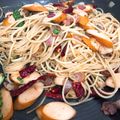รูป Cooksnap ของ Vi Vi Kanjira เมื่อเขาทำ สปาเกตตี้ผัดพริกแห้งเบคอน