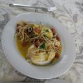 El cooksnap de Jorge Coira cuando hizo Merluza con zumo de naranja.