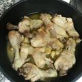 El cooksnap de Emma Puig cuando hizo Pollo al ajillo.