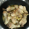 El cooksnap de Emma Puig cuando hizo Pollo al ajillo.