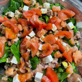 El cooksnap de jram53 👨‍🍳🥘🥖 cuando hizo Ensalada de Espinacas con Queso y Salmón.