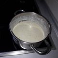 El cooksnap de Hiedra cuando hizo Salsa de Queso Azul o Cabrales.
