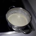 El cooksnap de Hiedra cuando hizo Salsa de Queso Azul o Cabrales.
