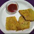 Er. Amrita Shrivastava 's cooksnap of when they made Semolina and gram flour cheela.