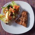 El cooksnap de Isabel Lara cuando hizo Salmón al sartén.