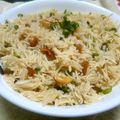 Kumkum Chatterjee's cooksnap of when they made Matar Pulao.