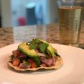 El cooksnap de Abimael Espinoza cuando hizo Ceviche de atún.