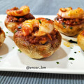 El cooksnap de Encar cuando hizo Champiñones Rellenos de Gambones al Ajillo 🧄.