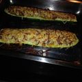 El cooksnap de Corina Buga cuando hizo Calabacines rellenos.