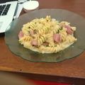 Cooksnap dari RHISA untuk resep Spinach Fusilli Pasta Saus Carbonara