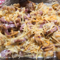 El cooksnap de yayita cuando hizo Patatas fritas (estilo Foster Hollywood, bacon cheese fries) súper fácil!!.