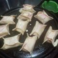 El cooksnap de Matias De Vincenti cuando hizo Canastitas de jamón y queso.