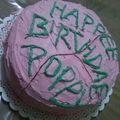 El cooksnap de Paola Santillán cuando hizo Torta del cumpleaños de Harry Potter.