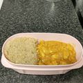 El cooksnap de jaime alvarez cuando hizo Pollo en salsa de curry con quinoa.