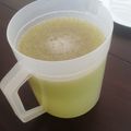 El cooksnap de AnaLi cuando hizo Agua de pepino con limón y chía.