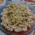 El cooksnap de Anna Bella alias Moni Argento cuando hizo Fideos con salsa de arvejas al roquefort.
