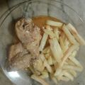 El cooksnap de Ale cuando hizo Pollo al ajillo.