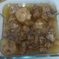 El cooksnap de Raquel Belvis cuando hizo Pechugas de pollo en salsa al ajillo con miel.