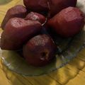 El cooksnap de Malena Arzuaga cuando hizo Peras al vino tinto.