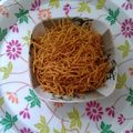chef Nidhi Bole's cooksnap of when they made બેસન સેવ (besan sev recipe in gujarati).