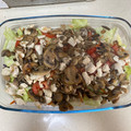 El cooksnap de Laura Ligero Baldomero cuando hizo Ensalada Tibia con un Salteado de Pollo con Champiñones.