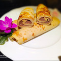 El cooksnap de Zaida TC @alquimiasfood cuando hizo Crepes dulces rellenos de crema pastelera de chocolate.