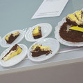 El cooksnap de Maria Jose Navarro cuando hizo Brownie con tarta de queso.