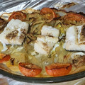 El cooksnap de santiago cuando hizo Bacalao fresco al horno.