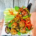 รูป Cooksnap ของ Yun Ja เมื่อเขาทำ ลาบหมูทอด Thai Laab Meatballs