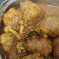 El cooksnap de Nuria Montes cuando hizo Albóndigas de cerdo en salsa.