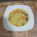 El cooksnap de Cris cuando hizo Sopa de verduras al azafrán.