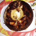 El cooksnap de lucia cuando hizo Torta de manzanas esponjosa con dulce de leche y claras a nieve.