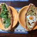 El cooksnap de Constanza cuando hizo Pan de Khachapuri.