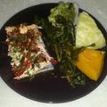 El cooksnap de Vale cuando hizo Salmón rosado al horno con verduras y arroz.