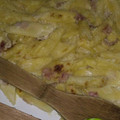 El cooksnap de Andy Amorin cuando hizo Macarrones con Salsa Bechamel y Jamón York.