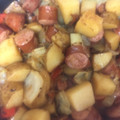 Shane Green's cooksnap of when they made Kielbasa & Cabbage.