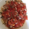 El cooksnap de Iván cuando hizo Salsa pico de gallo con tomate.